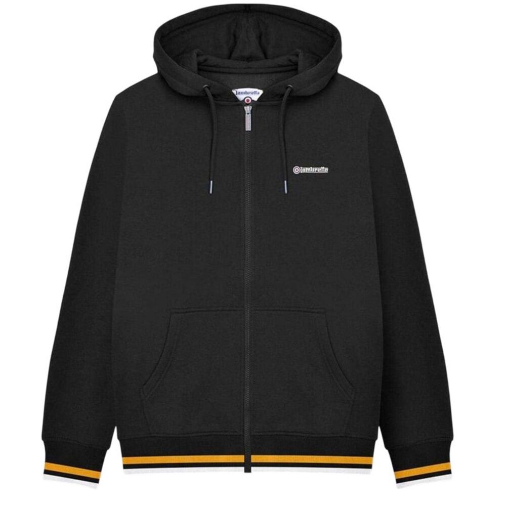 Lambretta Mens  Sweat Jacket / Black/Gold